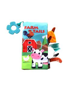 Образователна текстилна книжка с чесалка Farm tails