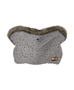 Ръкавица за количка Luxury Fur Dots Grey