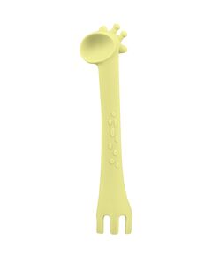 Лъжица силиконова Giraffe Yellow