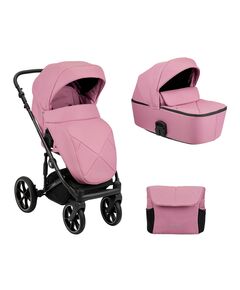 Комбинирана количка 2в1 с твърд кош Amani Pink