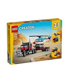 LEGO® Creator 31146 - Камион с платформа и хеликоптер