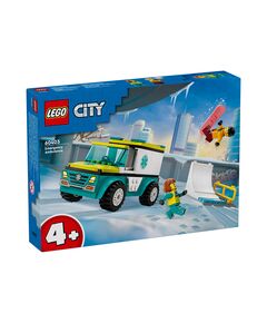 LEGO® City Great Vehicles 60403 - Линейка за спешна помощ и сноубордист