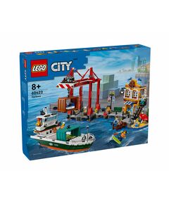 LEGO® City 60422 - Крайбрежно пристанище с товарен кораб