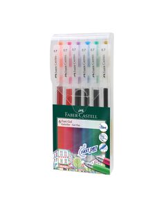 Faber-Castell Ролер Fast Gel, автоматичен, 0.7 mm, 6 цвята