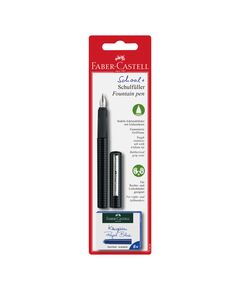 Faber-Castell Писалка, черна, с включени 6 патрончета