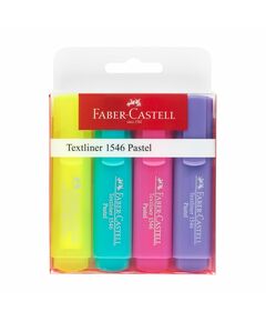 Faber-Castell Текст маркер 1546, пастел, 4 цвята