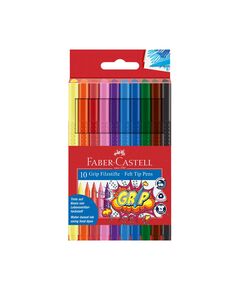 Faber-Castell Флумастери Grip, 10 цвята