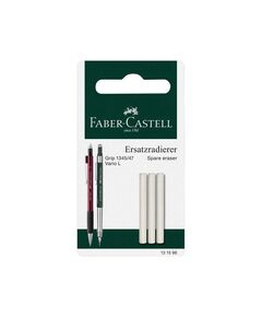 Faber-Castell Гума за автоматичен молив Grip 1345/1347, резервна, 3 броя в блистер