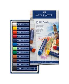 Faber-Castell Маслени пастели Goldfaber, 12 цвята