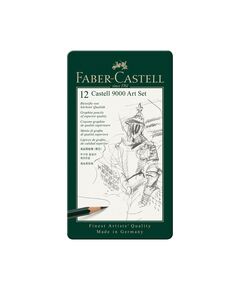 Faber-Castell Молив Castell 9000, чернографитен, комплект за художници, различни твърдости, 12 броя