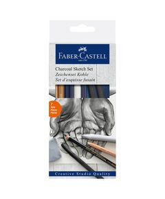 Faber-Castell Въглени Creative Studio, комплект, 7 части