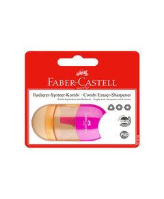 Faber-Castell Острилка Trend Combi, с гума, розова, в блистер