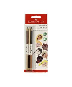 Faber-Castell Моливи Децата на света, 3 броя, 6 цвята