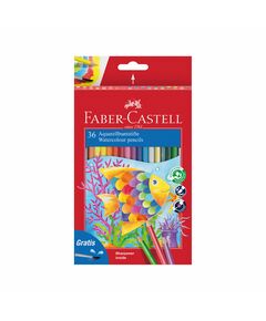 Faber-Castell Акварелни моливи, 36 цвята, с включена четка