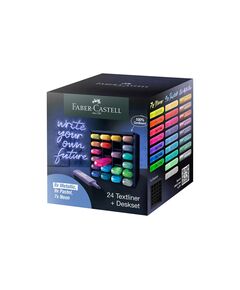 Faber-Castell Текст маркер, 24 цвята, микс, в куб