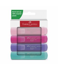 Faber-Castell Текст маркер 1546, пастелен, 4 допълнителни цвята