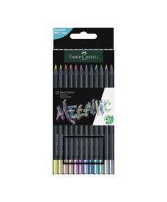 Faber-Castell Моливи Black Edition Metallic, 12 цвята