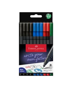 Faber-Castell Тънкописец Grip, 0.4 mm, 10 броя