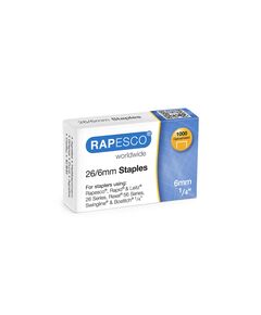 Rapesco Телчета за телбод, размер 26/6 mm, 1000 броя