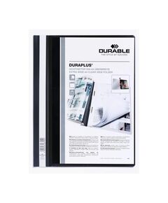 Durable Папка Duraplus, A4+, PP, с джоб на корицата, черна