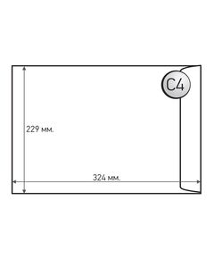 Office 1 Пощенски плик, C4, 229 x 324 mm, хартиен, със самозалепваща лента, бял, 10 броя