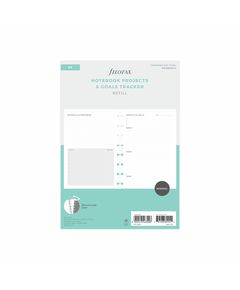 Filofax Пълнител за тефтер, A5, за проекти и цели, 56 листа