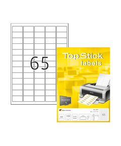 Top Stick Самозалепващи етикети, A4, 38.1 х 21.2 mm, 65 броя, 100 листа