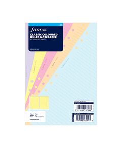 Filofax Пълнител за органайзер Classic, А5, на редове, 6 цвята, асорти