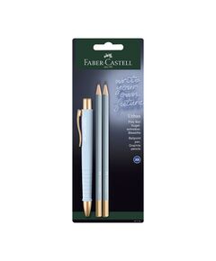 Faber-Castell Химикалка Poly Ball Urban, с 2 молива, небесносини