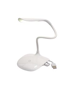 TOPS Настолна лампа Swan, LED, USB, бяла