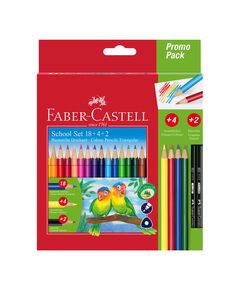 Faber-Castell Цветни моливи Triangular 18+4+2