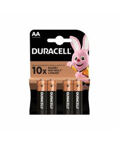 Duracell Алкална батерия, AA, LR6, 1.5 V, 4 броя