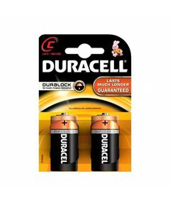 Duracell Алкална батерия, C, LR14, 1.5 V, 2 броя