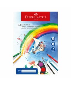 Faber-Castell Блок за рисуване, офсетова хартия, А3, 100 g/m2, 20 листа