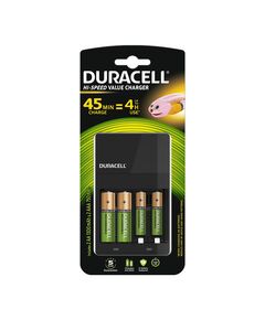 Duracell Зарядно устройство CEF14, за 4 батерии AA или AAA, с включени батерии