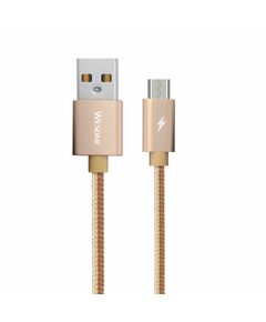 Wesdar Кабел, USB към Micro USB, 1.2 m, златист