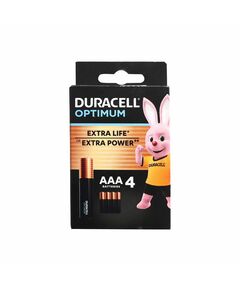 Duracell Алкална батерия Optimum, AAA, LR6, 1.5 V, 4 броя