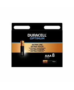 Duracell Алкална батерия Optimum, AAA, LR6, 1.5 V, 8 броя