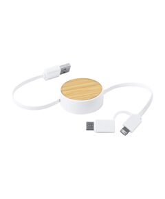 Grets Еко кабел 3 в 1 USB, Lightning, micro USB и USB type C