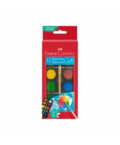 Faber-Castell Акварелни бои, 12 цвята, в малка кутия