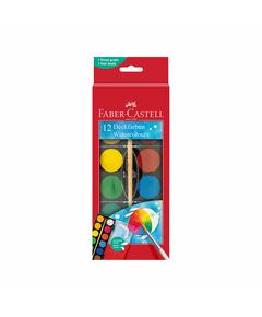 Faber-Castell Акварелни бои, 12 цвята, в голяма кутия