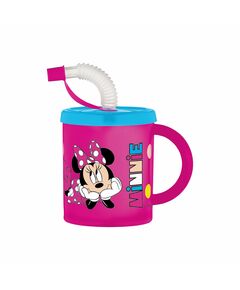 Disney Чаша със сламка и дръжка Minnie Mouse, 210 ml