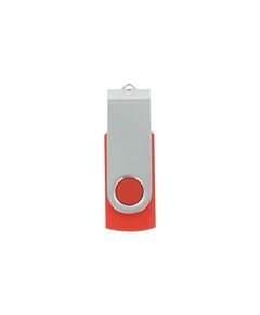 USB флаш памет Swivel, USB 2.0, 16 GB, без лого, червена