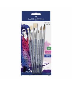 Faber-Castell Четки за рисуване, 6 броя, асорти