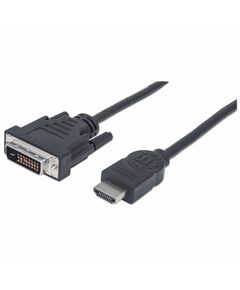 Manhattan Преходник HDMI MALE към DVI-D 24+1 MALE, 1.8 m