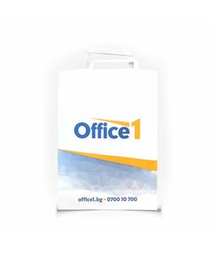 Office 1 Хартиена торбичка, бяла, S, 23 х 32 х 10 cm