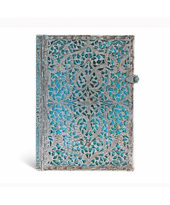 Paperblanks Тефтер Maya Blue, Midi, широки редове, твърда корица, 120 листа