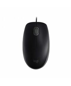 Logitech Мишка B110, оптична, безшумна, черна