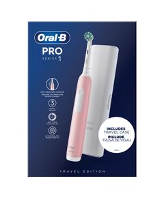 Електрическа четка за зъби ORAL-B PRO 1 PINK + Travel Case