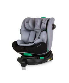 Въртящо се детско столче за кола Chipolino Олимпус Isofix, I-Size 360°, 40-150 см, сиво, 0-36 кг